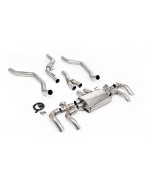 Ligne d'échappement inox FAP-Back à valves MILLTEK pour RANGE ROVER Vogue P400 3.0l i6 L460 SWB (2022+)
