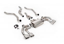 Ligne d'échappement inox FAP-Back à valves MILLTEK pour RANGE ROVER Sport P400 3.0l i6 L461 (2022+)