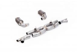 Ligne d'échappement inox avec catalyseurs sport MILLTEK pour PORSCHE 991.2 Turbo S (2016-2019)(Race)