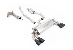 Ligne d'échappement complète inox MILLTEK pour AUDI S3 8V/8V2 3 portes (2013-2018)