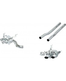 Ligne d'échappement inox à valves CAPRISTO pour FERRARI PUROSANGUE (Version Straight-Pipe)