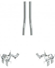Ligne d'échappement inox à valves CAPRISTO pour FERRARI PUROSANGUE (Version Straight-Pipe)