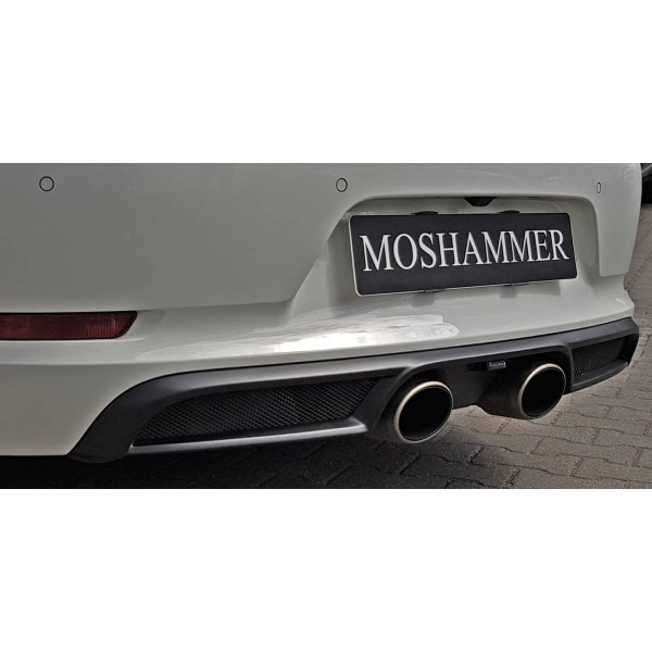 Diffuseur arrière MOSHAMMER pour PORSCHE 991.2 Carrera S / 4S / GTS avec PSE (2016+)