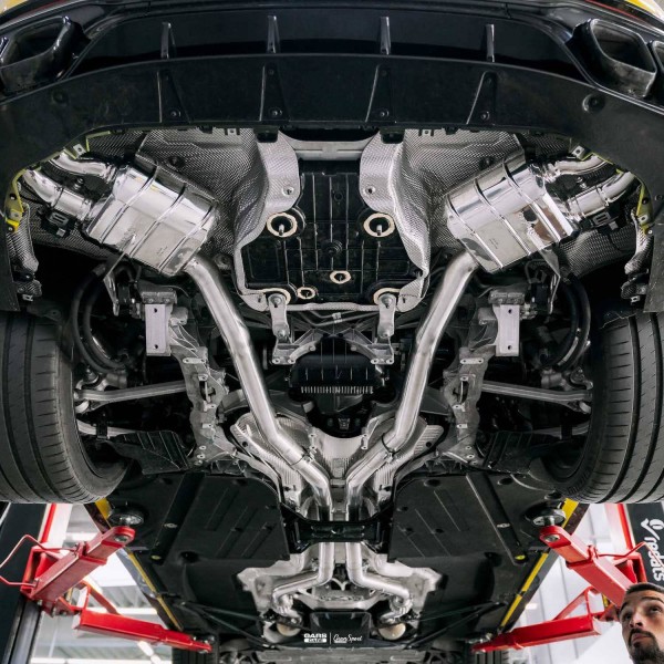 Echappement inox CAPRISTO pour Mercedes SL63 AMG R232 (2021+)-Ligne Fap-Back à valves ECE
