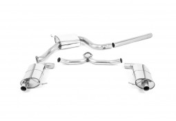 Ligne d'échappement inox Fap-Back MILLTEK pour SKODA Octavia vRS 245Ch FAP (2019-2020)(ECE)