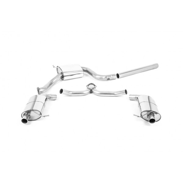 Ligne d'échappement inox Fap-Back MILLTEK pour SKODA Octavia vRS 245Ch FAP (2019-2020)(ECE)