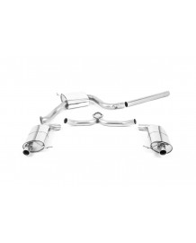 Ligne d'échappement inox Fap-Back MILLTEK pour SKODA Octavia vRS 245Ch FAP (2019-2020)(ECE)