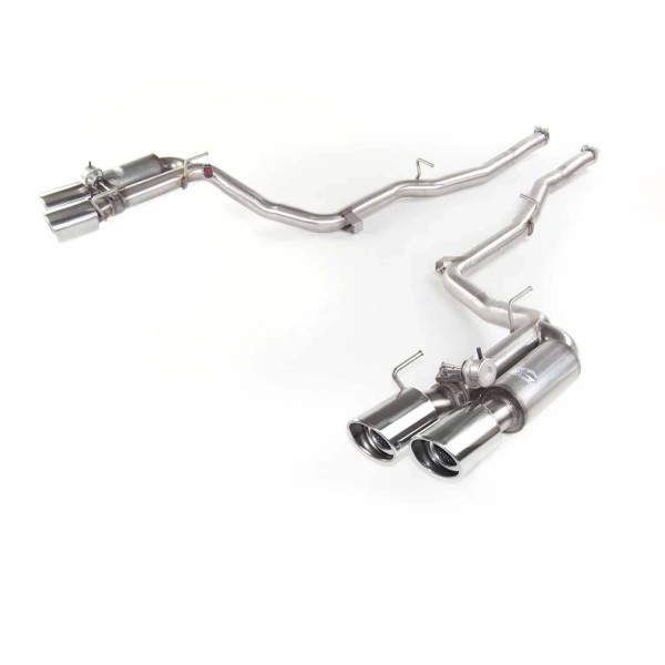 Echappement inox QUICKSILVER pour MASERATI Ghibli V6 S / Q4 Essence (2014+) -Silencieux à valves