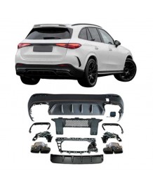 Diffuseur look GLC63 S AMG pour Mercedes GLC SUV X254 Pack AMG (2022+)