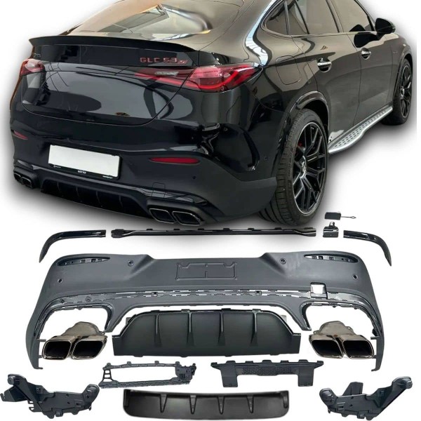 Diffuseur look GLC63 S AMG pour Mercedes GLC Coupé C254 Pack AMG (2022+)