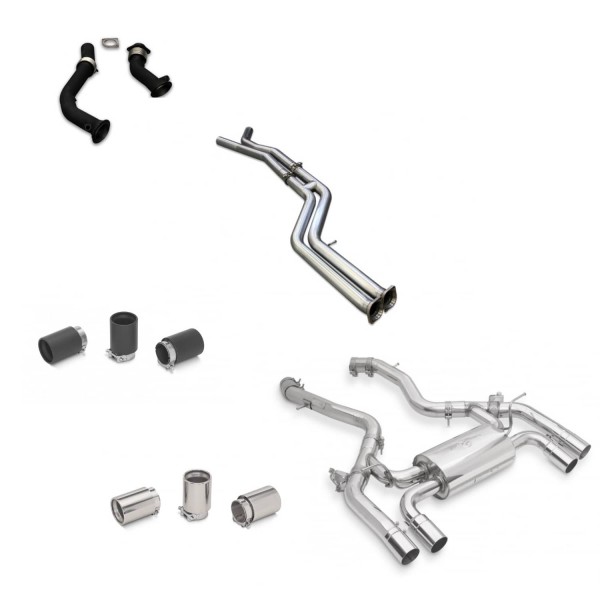 Ligne d'échappement complète Inox TUBI STYLE pour BMW M2 Competition F87N (2018-2021)
