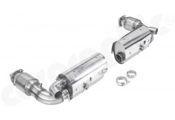 Echappement CARGRAPHIC pour Porsche 997.1 Turbo -Silencieux + Catalyseurs Sport