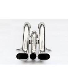 Echappement inox TUBI STYLE pour Ferrari F40 LM Competizione (1987-1992)- Silencieux look OEM