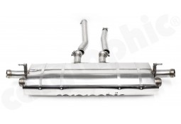 Echappement inox CARGRAPHIC pour Porsche Cayenne 958.2 S E-Hybrid 3,0 V6 (2015-2017) - Silencieux