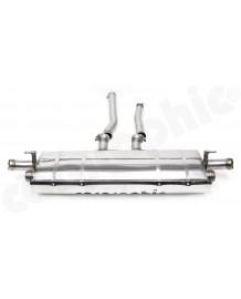 Echappement inox CARGRAPHIC pour Porsche Cayenne 958.2 S E-Hybrid 3,0 V6 (2015-2017) - Silencieux