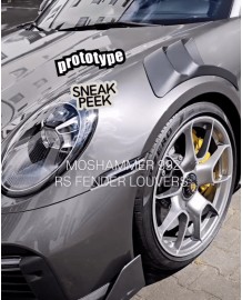 Prises d'air d'ailes carbone MOSHAMMER pour PORSCHE 992.1 992.2 Carrera T / S / 4 / 4S / GTS / GT3 Touring / Turbo S