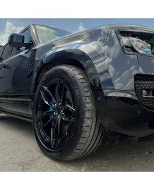 Extensions d'ailes Gloss Black CT CARBON pour LAND ROVER DEFENDER 90/110 L663 (2020+)