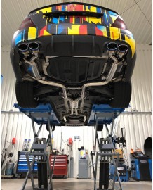 Echappement inox ARMYTRIX pour Mercedes C63 AMG W/C/S204 (2008-2014)-Ligne Complète à valves