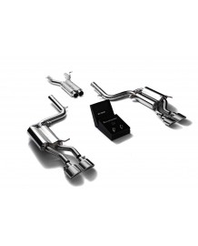 Echappement inox ARMYTRIX pour Mercedes C63 AMG W/C/S204 (2008-2014)-Ligne Complète à valves
