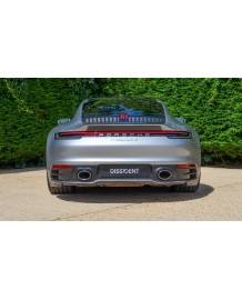 Diffuseur Carbone DISSIDENT pour PORSCHE 992.1 Carrera S 4 4S sans Pack SportDesign (2019-2024)