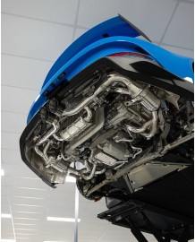 Ligne complète d'échappement inox CAPRISTO pour PORSCHE 992.1 GT3 + RS (2021+)