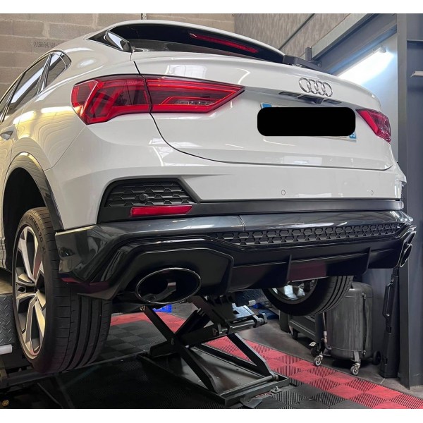 Diffuseur + Embouts look RSQ3 pour Audi Q3 Sportback S-line F3 (2020-2024) Diffuseur + Embouts look RSQ3 pour Audi Q3 Sportback S-line F3 (2020-2024)