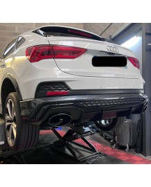 Diffuseur + Embouts look RSQ3 pour Audi Q3 Sportback S-line F3 (2020-2023)