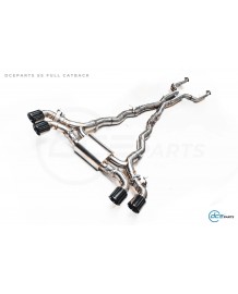 Ligne d'échappement inox Cat-back à valves DCE PARTS pour BMW M5 G90 G99