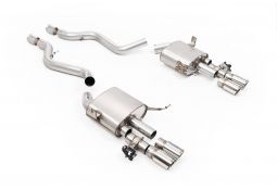 Ligne d'échappement inox Cat-Back à valves MILLTEK pour BMW M3 E92 E93 E90 (2007-2013)