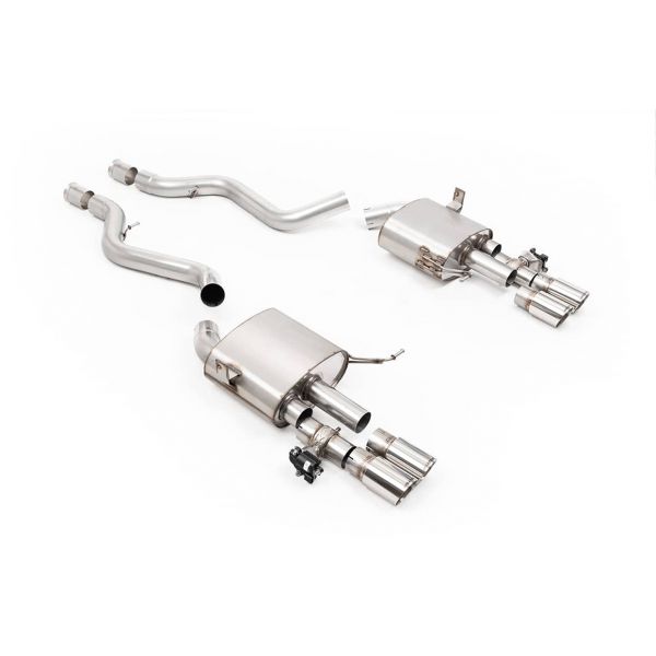 Ligne d'échappement inox Cat-Back à valves MILLTEK pour BMW M3 E92 E93 E90 (2007-2013) Ligne d'échappement inox Cat-Back à valves MILLTEK pour BMW M3 E92 E93 E90 (2007-2013)