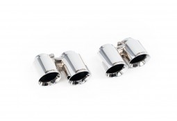 Embouts d'échappement Chrome/Noir/Carbone MILLTEK pour Porsche 991.1 Carrera 2S / 4S 3.8 PSE (2011-2015)