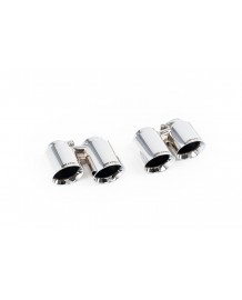 Embouts d'échappement Chrome/Noir/Carbone MILLTEK pour Porsche 991.1 Carrera 2S / 4S 3.8 PSE (2011-2015)
