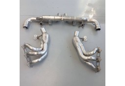 Echappement Inox TUBI STYLE pour Porsche 992.1 GT3 / 992 GT3 RS (2021+) -Ligne complète à valves