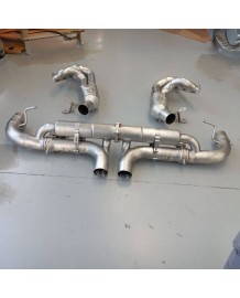 Echappement Inox TUBI STYLE pour Porsche 992.1 GT3 / 992 GT3 RS (2021+) -Ligne complète à valves