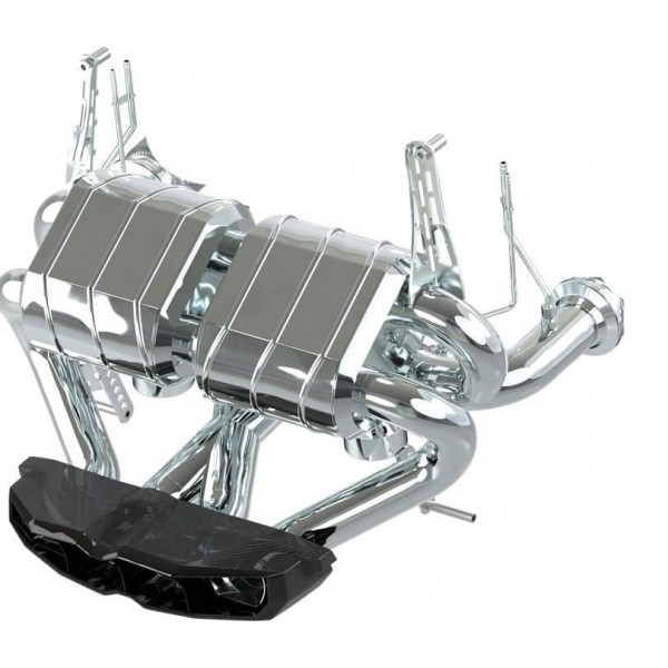 Echappement inox CAPRISTO pour Lamborghini Aventador SV LP750- Silencieux à valves