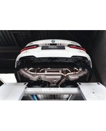 Echappement inox DCE PARTS pour BMW 320e 330e G20 G21 Pack M (2019+) - Silencieux à valves 4 Sorties