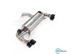 Echappement inox DCE PARTS pour BMW 320e 330e G20 G21 Pack M (2019+) - Silencieux à valves 4 Sorties