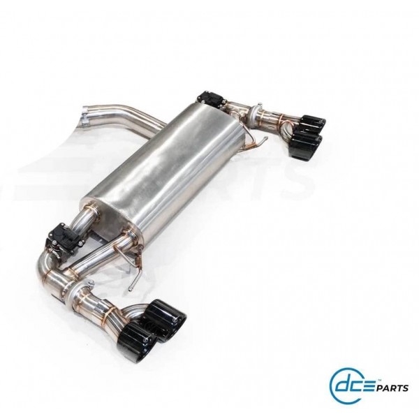 Echappement inox DCE PARTS pour BMW 320e 330e G20 G21 Pack M (2019+) - Silencieux à valves 4 Sorties Echappement inox DCE PARTS pour BMW 320e 330e G20 G21 Pack M (2019+) - Silencieux à valves 4 Sorties