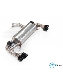 Echappement inox DCE PARTS pour BMW 320e 330e G20 G21 Pack M (2019+) - Silencieux à valves 4 Sorties