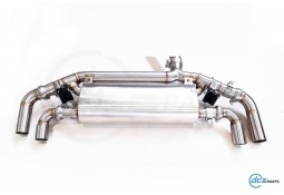 Echappement inox DCE PARTS pour BMW 118i 120i F70 B38 Pack M (2024+) - Silencieux à valves