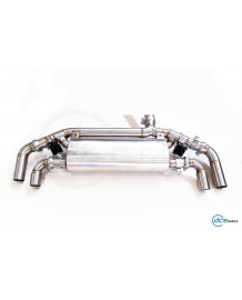 Echappement inox DCE PARTS pour BMW 118i 120i F70 B38 Pack M (2024+) - Silencieux à valves