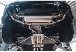 Echappement inox DCE PARTS pour BMW 118i 120i F70 B38 Pack M (2024+) - Silencieux à valves