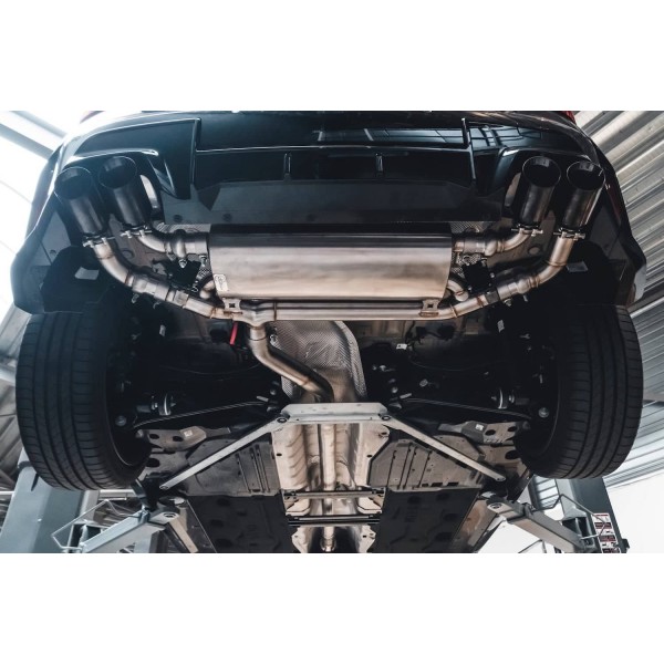 Echappement inox DCE PARTS pour BMW 118i 120i F70 B38 Pack M (2024+) - Silencieux à valves