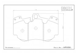 Plaquettes de freins Avant ENDLESS ME20 pour LAMBORGHINI HURACAN LP610-4 Plaquettes de freins Avant ENDLESS ME20 pour LAMBORGHINI HURACAN LP610-4
