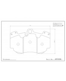 Plaquettes de freins Avant ENDLESS ME20 pour LAMBORGHINI HURACAN LP610-4