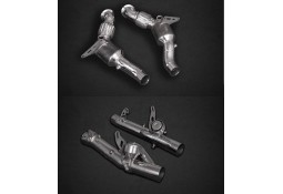 Ligne d'échappement inox à valves CAPRISTO pour FERRARI F8 Tributo / Spider (Racing)