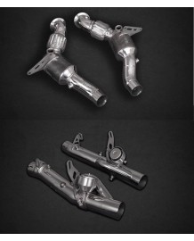 Ligne d'échappement inox à valves CAPRISTO pour FERRARI F8 Tributo / Spider (Racing)