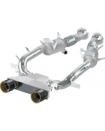 Ligne d'échappement inox à valves CAPRISTO pour FERRARI 296 GTB GTS (Racing)