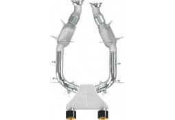 Ligne d'échappement inox à valves CAPRISTO pour FERRARI 296 GTB GTS (Racing)