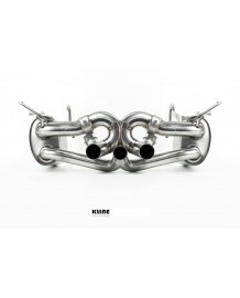 Silencieux d'échappement inox à valves KLINE pour Ferrari 458 Italia / Spider